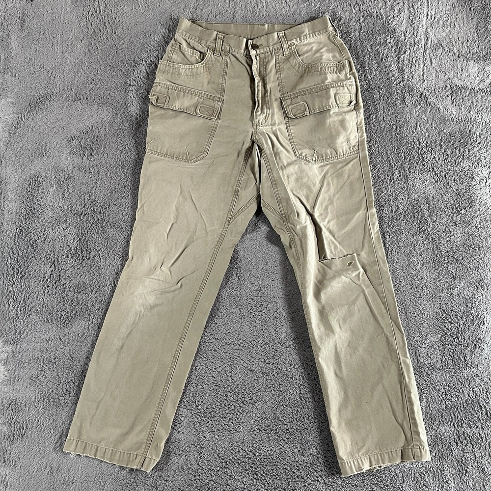 REI Cargo Pants Men Size 31x32 Tan Utility Workwear Straight Leg Hiking Outdoor